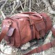 Real Goat Leather Duffel Bag
