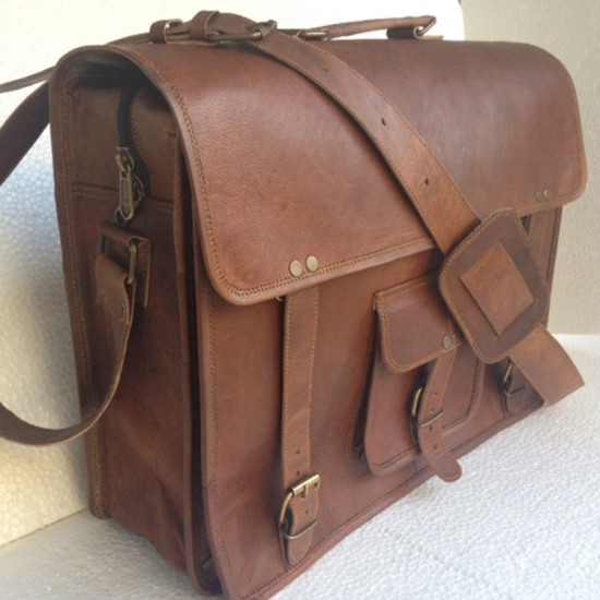 Vintage Leather Laptop Bag