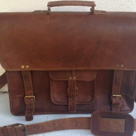 Vintage Leather Laptop Bag