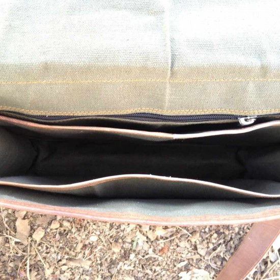 Retro Leather Messenger Bag